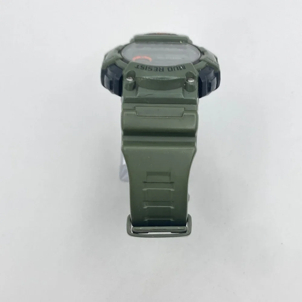Casio Men's Watch 3463 TRT-110H Green Vibration Alarm 47mm Dual Time Mud Resist